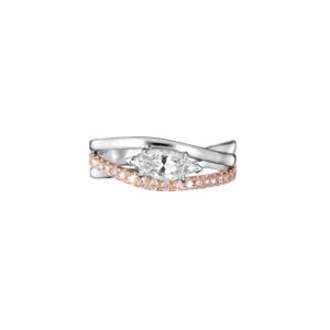 Argyle Pink and White Marquise Diamond Ring