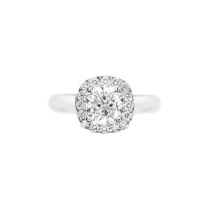 Classic Halo Diamond Engagement Ring R0248