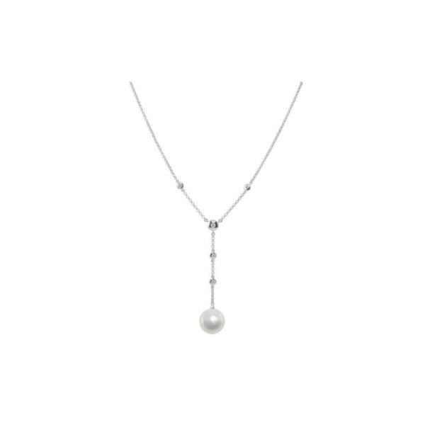 Diamond and South Sea Pearl Drop Pendant N0051