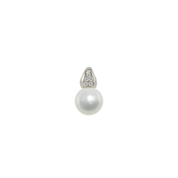 White South Sea Pearl and Diamond Pendant P0153