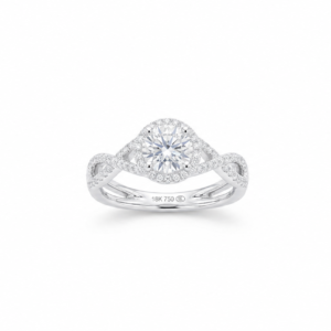 The Infinity Round Brilliant Diamond Engagement Ring