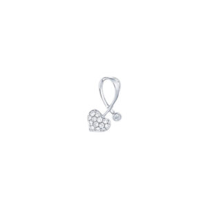 “Adeline” Heart Shape Brilliant Cut Diamond Pendant