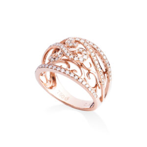 “Alythia” Rose Gold Diamond Ring