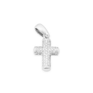 “Audrey” Orthodox Diamond Cross Pendant