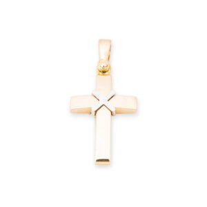 “Basilios” Two Tone Cross Pendant