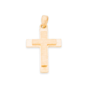 “Bijou” Yellow Gold Cross Pendant