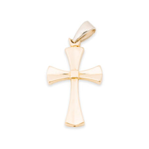 “Esther” Yellow Gold Cross Pendant