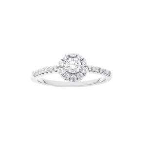 Flower Motif Design Diamond Ring