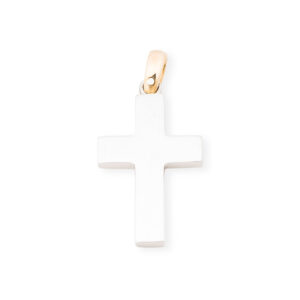 “Gabriel” Two Tone Cross Pendant