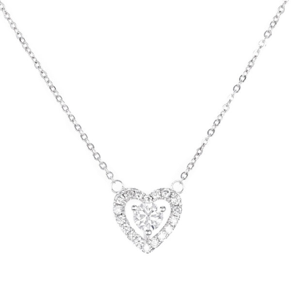 “Isabela” Heart Shape Diamond Pendant