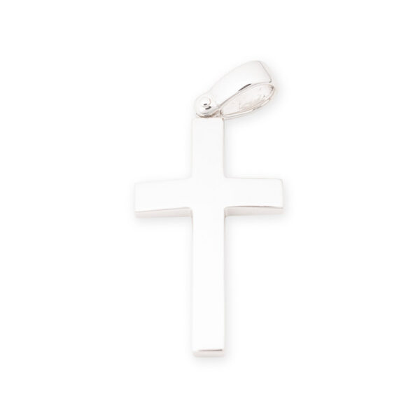 “Jules” White Gold Cross Pendant