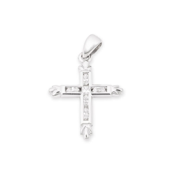 “Juliana” Orthodox Diamond Cross Pendant