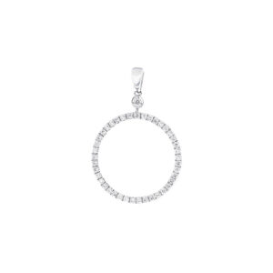 “Olivia” Diamond Circle Pendant