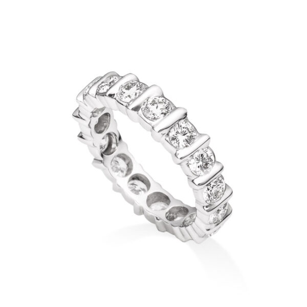 Round Shape Full Circle Diamond Eternity Ring 5.6mm wide