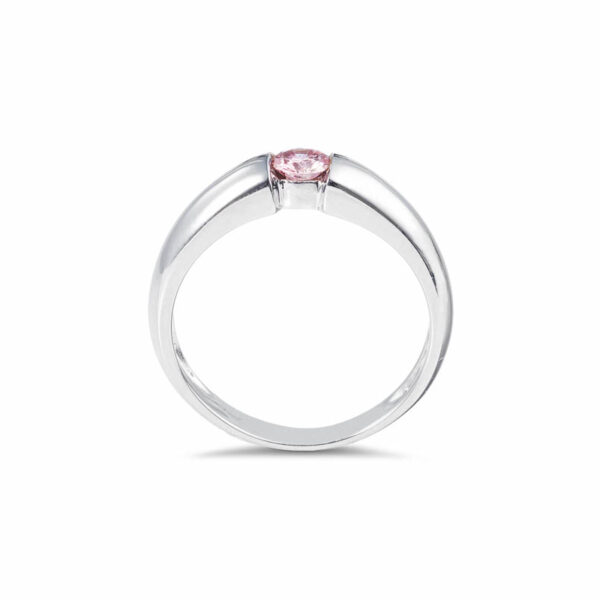 Solitaire Round Argyle Pink Diamond Ring