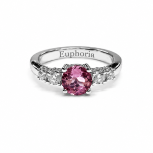 Euphoria Pink Sapphire and Diamond Ring in 18ct White Gold